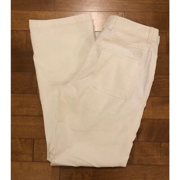 Adidas stretch ivory corduroy cream pants size 2 - Picture 2 of 11